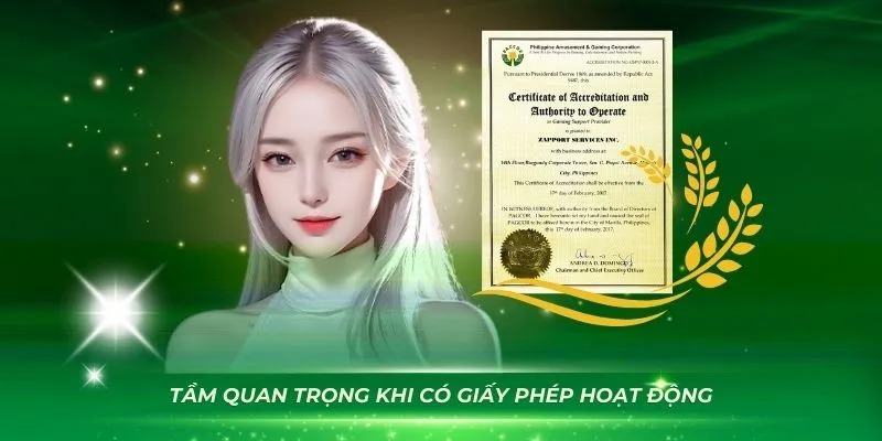 Tầm quan trọng của giấy phép hoạt động